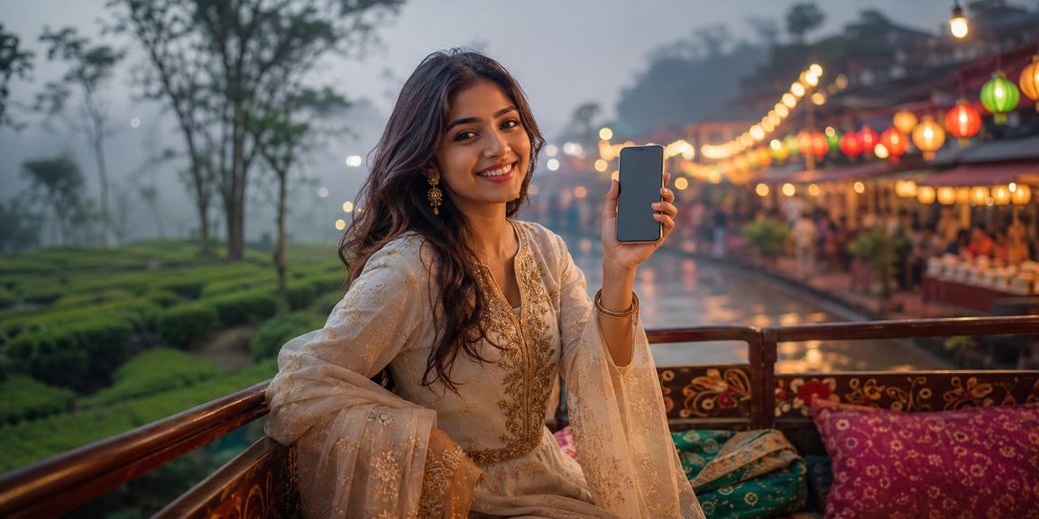 রংপুরের চা বাগানের পাশে একজন ব্যবহারকারী রেজিস্ট্রেশন বোনাস উপভোগ করছেন